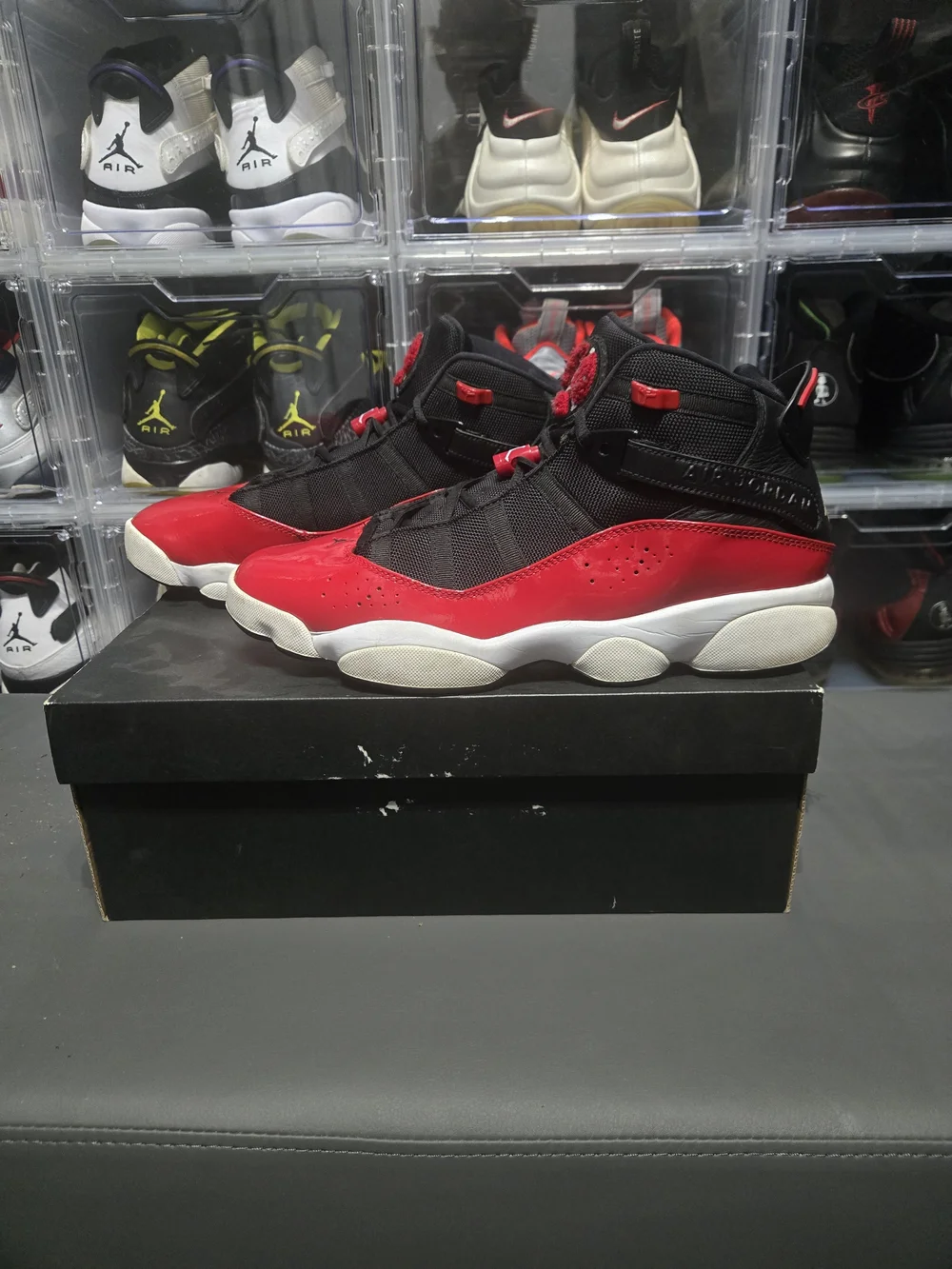 Mens Nike Air Jordan 6 Rings (Size 11) Red & Black